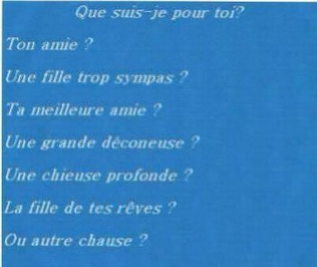 que suis-je pour toi