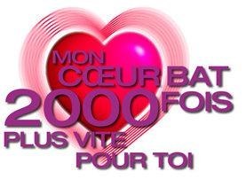 mon coeur bat que pour toi
